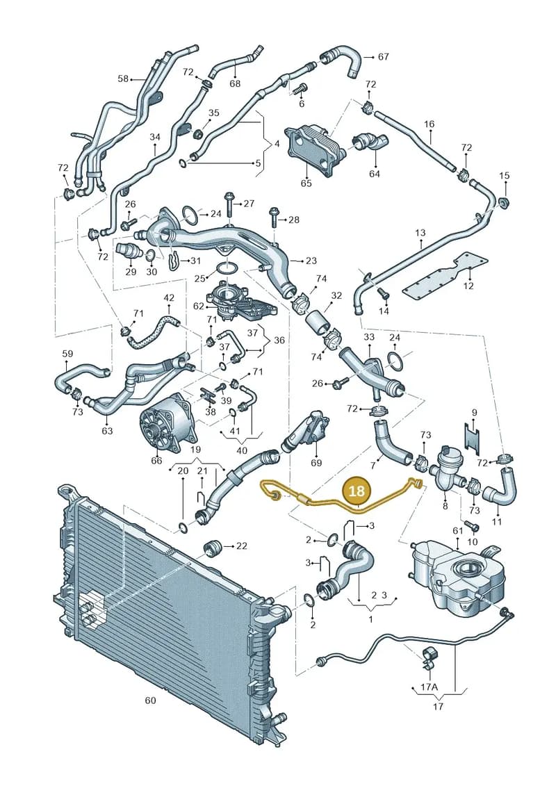 4H0121081BL — Audi A8 (2013-2018) diagram 771121150, position 18