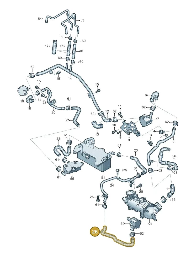 4H0121082AK — Audi A8 (2013-2018) diagram 771121420, position 26
