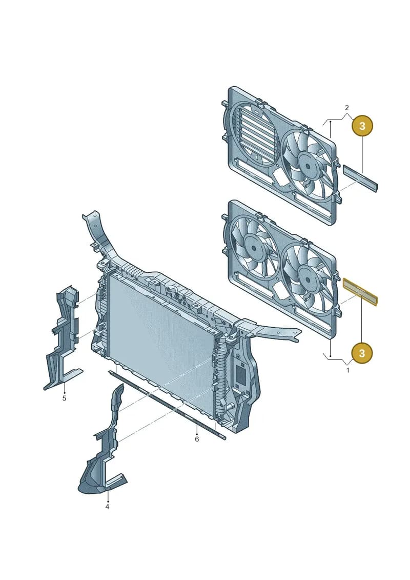 4H0121223 — Audi A5 Sportback (2011-2017) diagram 620121940, position 3
