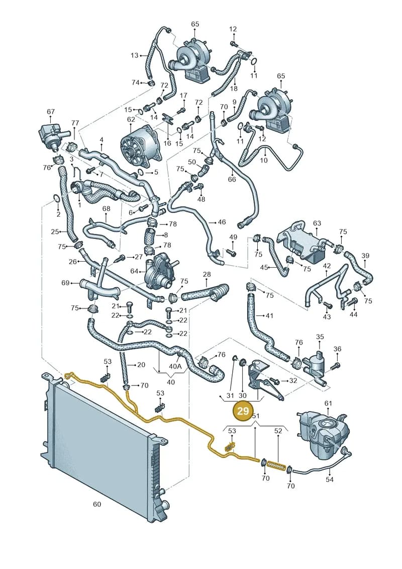 4H0121305AN — Audi A8 (2013-2018) diagram 771121180, position 29