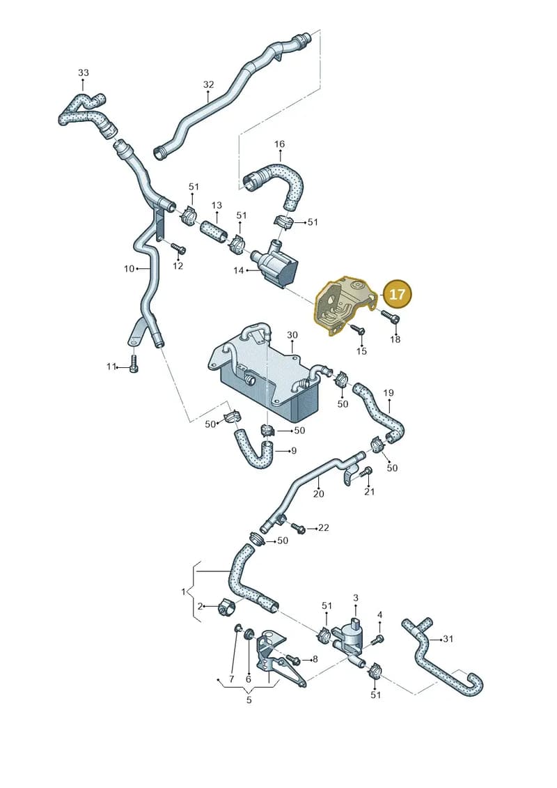 4H0121305AP — Audi A8 (2013-2018) diagram 771121230, position 17