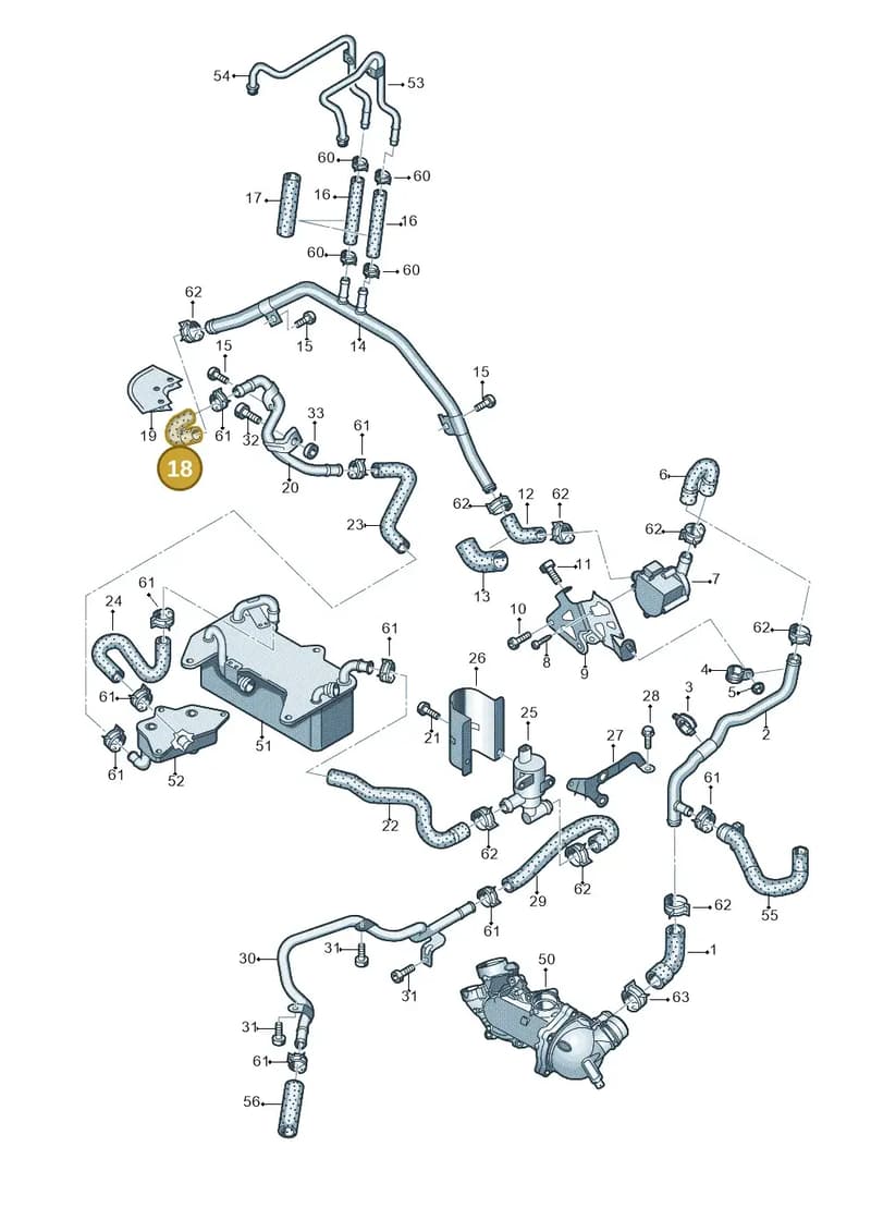 4H0121445K — Audi RS6 Avant (2013-2018) diagram 758121240, position 18