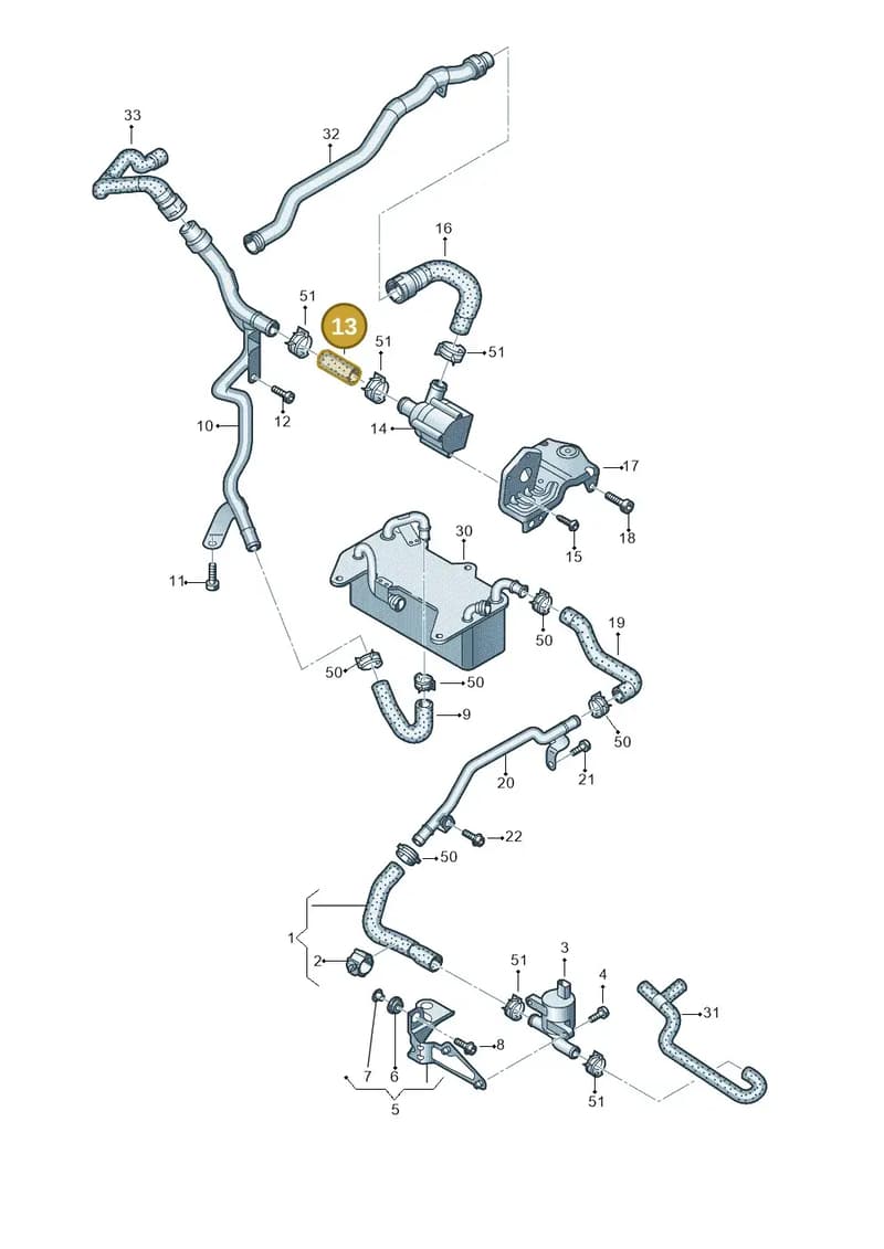 4H0121445P — Audi A8 (2013-2018) diagram 771121230, position 13