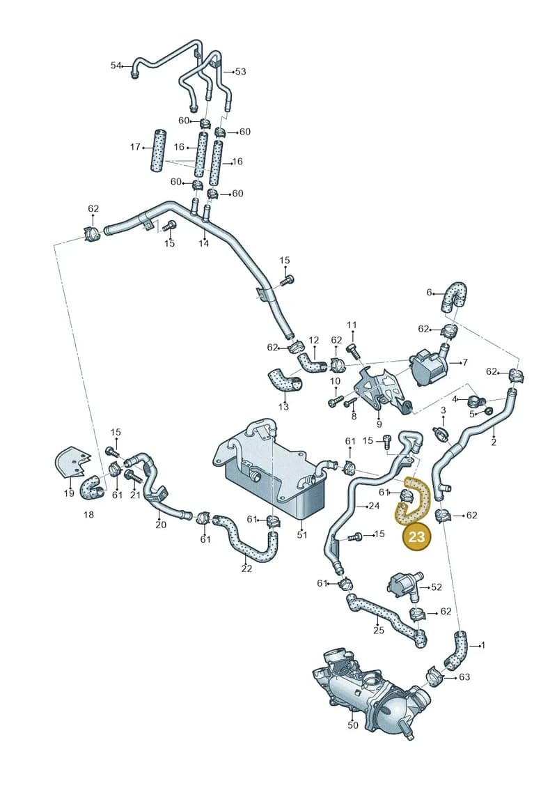 4H0121448L — Audi A8L qu. 3.0 TDI (2009-2014) diagram 696121520, position 23