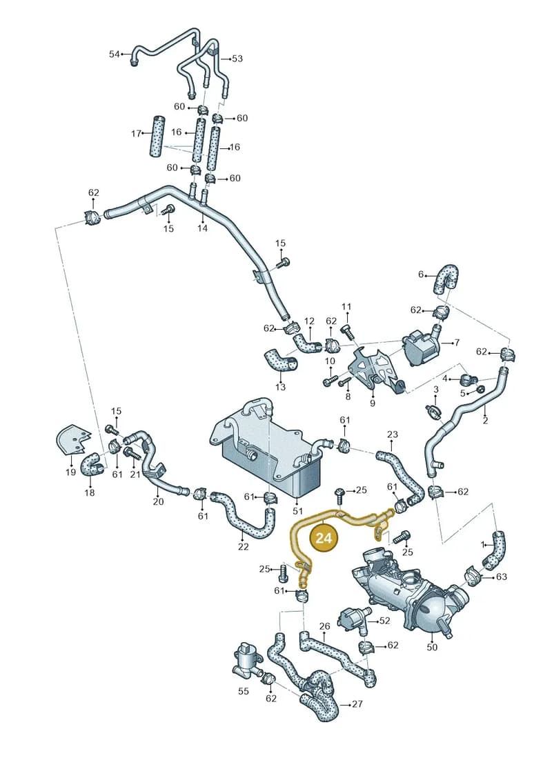 4H0121481AH — Audi A8 (2013-2018) diagram 771121520, position 24