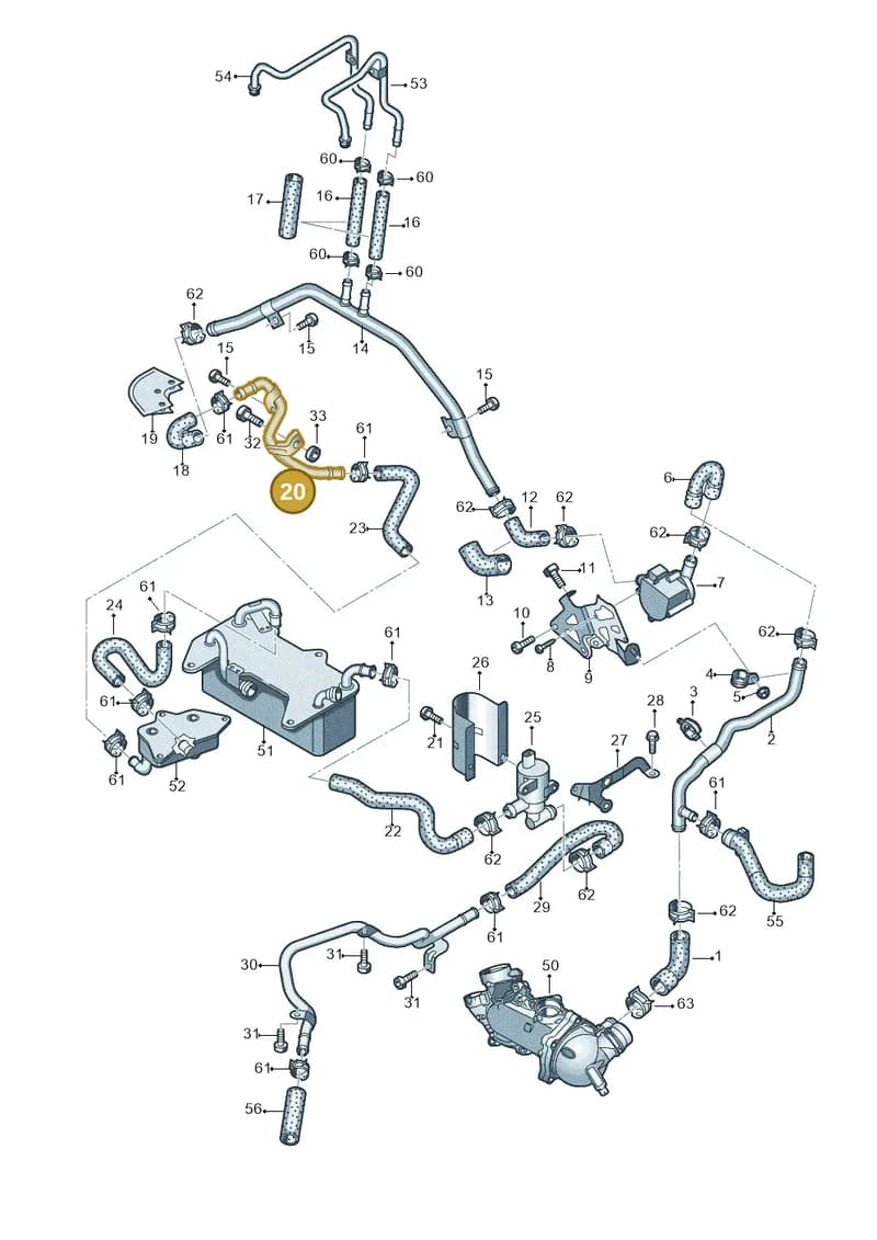 4H0121485AC — Audi RS6 Avant (2013-2018) diagram 758121240, position 20
