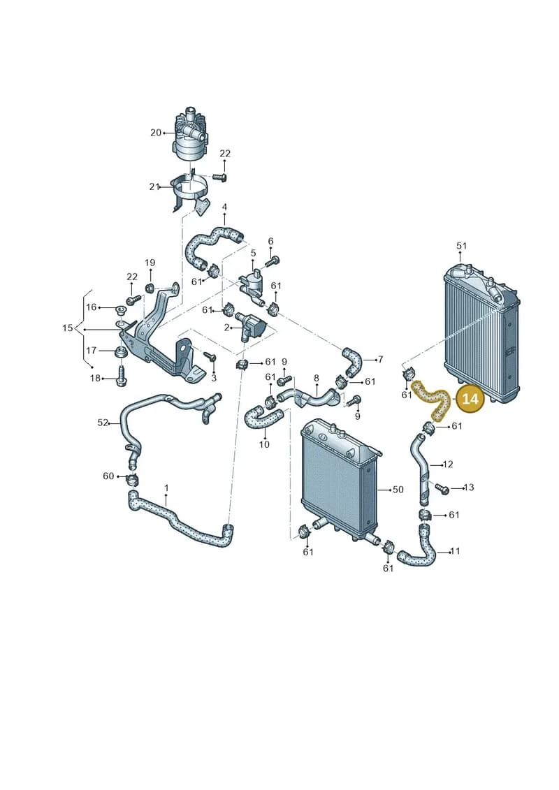4H0121516 — Audi A8 (2013-2018) diagram 771121430, position 14