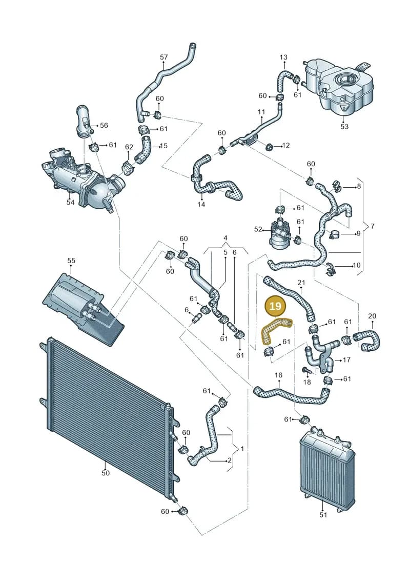 4H0121611 — Audi A8 (2013-2018) diagram 771121440, position 19