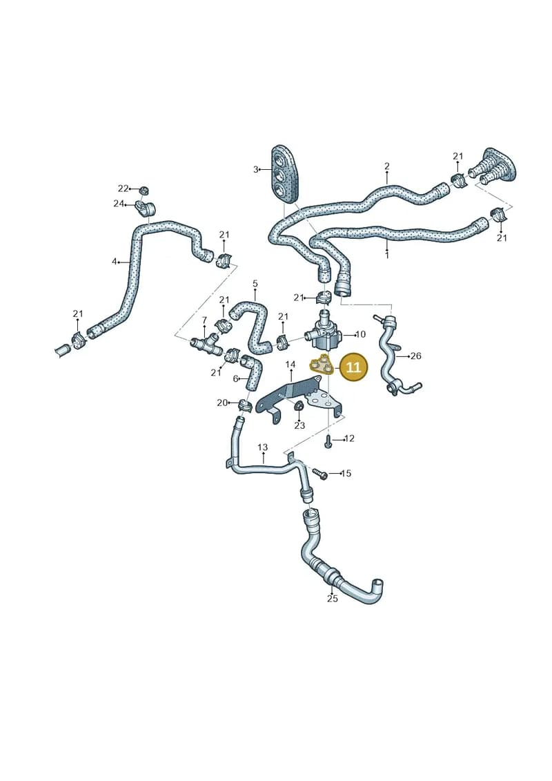 4H0129234B — Audi Q5 qu. 2.0 TDI (2012-2017) diagram 751819650, position 11