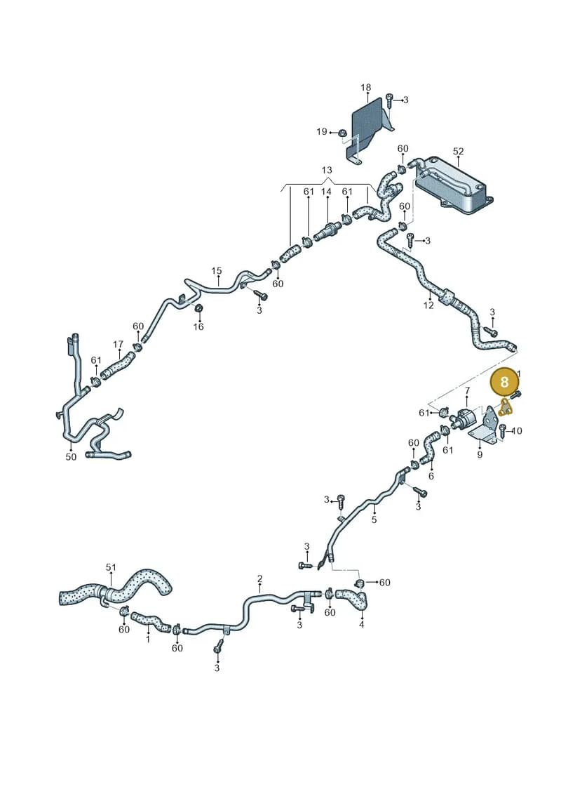 4H0129234B — Audi R8 qu. 5.2 (2012-2015) diagram 752121420, position 8