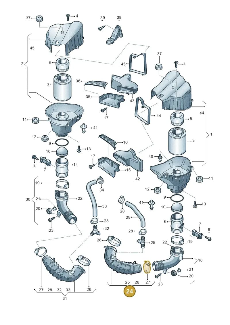 4H0129571 — Audi A8 (2013-2018) diagram 696129100, position 24