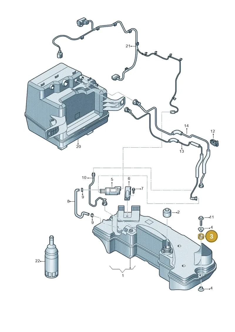 4H0131275A — Audi A8 (2013-2018) diagram 771201160, position 3