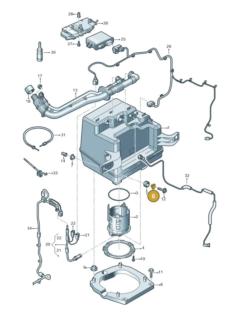 4H0131275A — Audi A8 (2013-2018) diagram 771201150, position 6