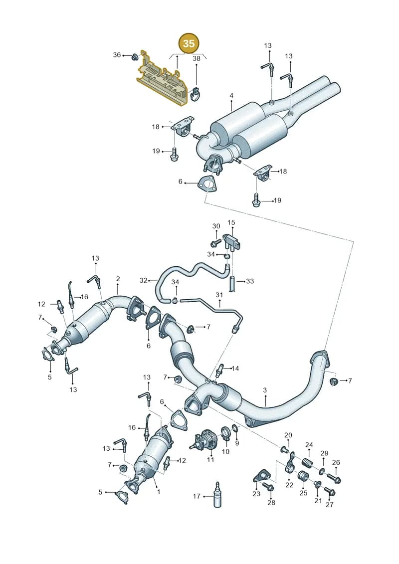 4H0131561C — Audi A8 (2013-2018) diagram 771253650, position 35