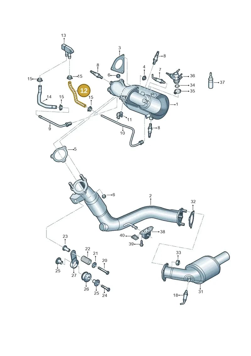 4H0131850G — Audi A7 Sportback (2014-2018) diagram 751253590, position 12