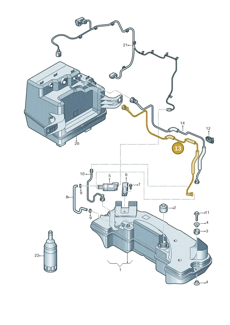 4H0131961C — Audi A8 (2013-2018) diagram 771201160, position 13