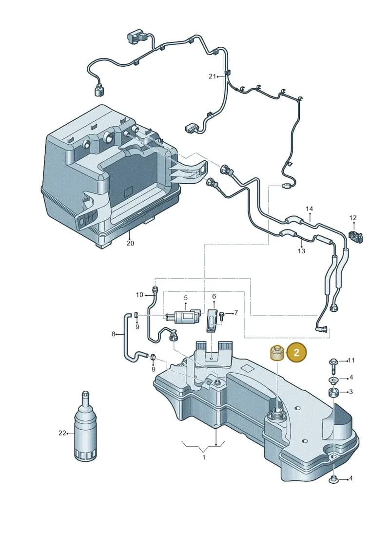 4H0131980 — Audi A8 (2013-2018) diagram 771201160, position 2