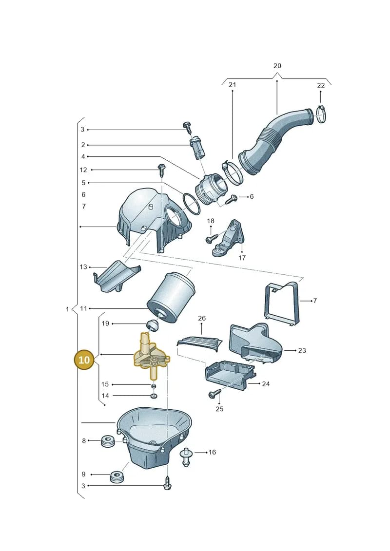 4H0133039B — Audi A8 (2013-2018) diagram 696129050, position 10