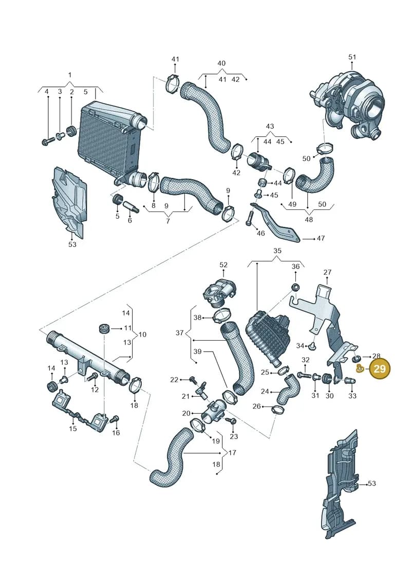 4H0133615B — Audi A8 (2017-2025) diagram 838145580, position 29