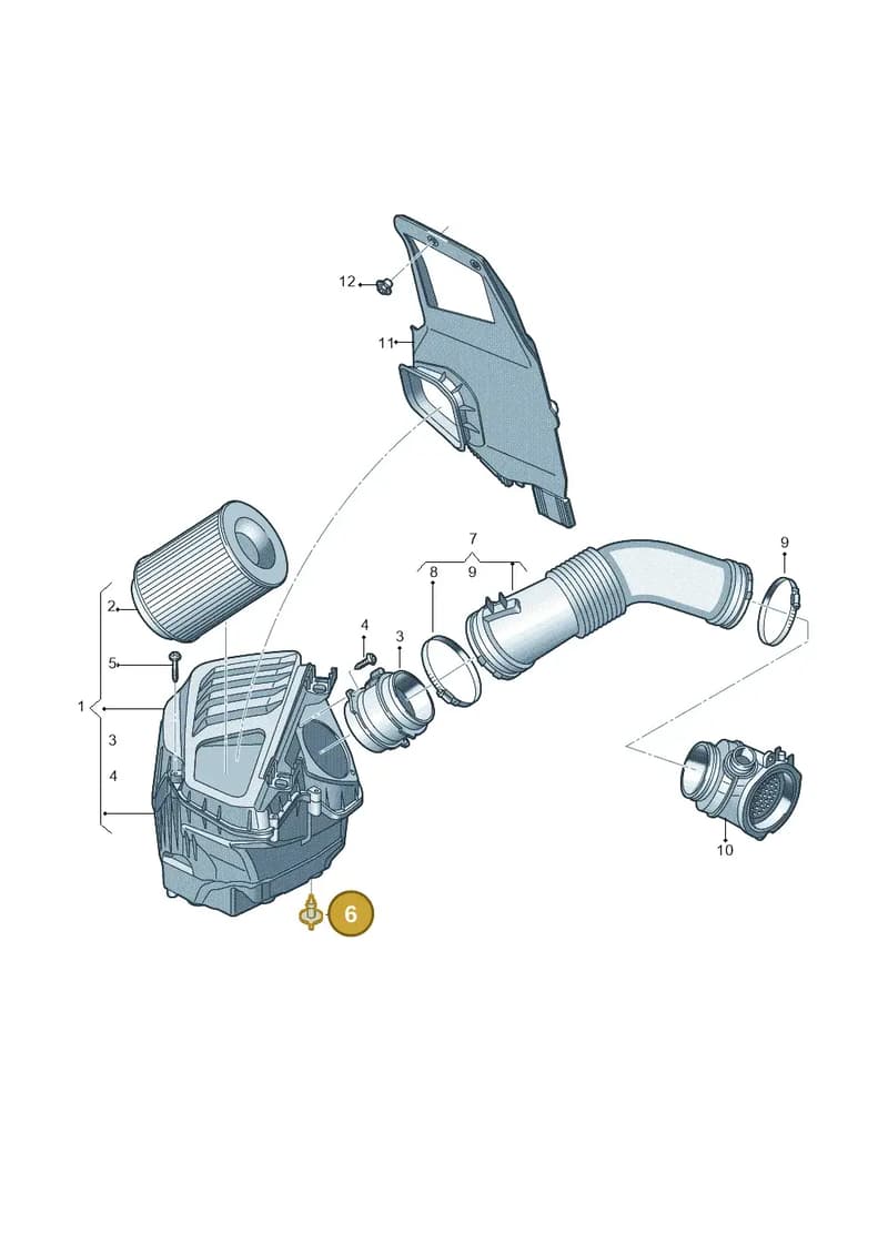 4H0133615B — Audi A8 (2017-2025) diagram 838129300, position 6