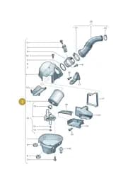 4H0133824R Audi Air Cleaner with Air Mass Meter