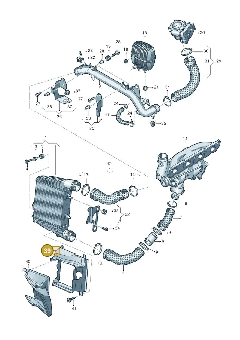 4H0145334C — Audi A8 (2013-2018) diagram 696145420, position 39