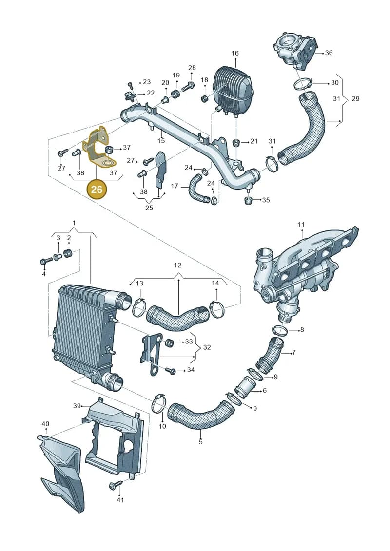 4H0145492 — Audi A8 (2013-2018) diagram 696145420, position 26