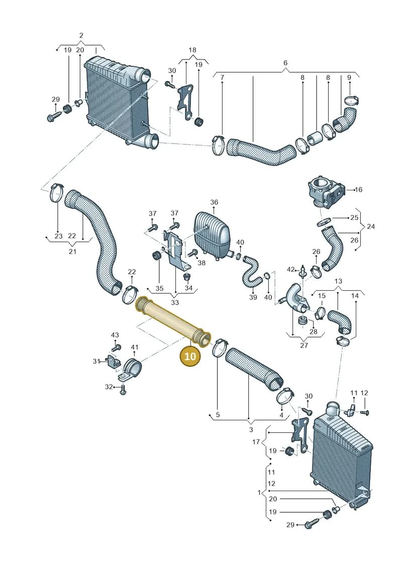 4H0145673AA — Audi A8 (2013-2018) diagram 771145440, position 10