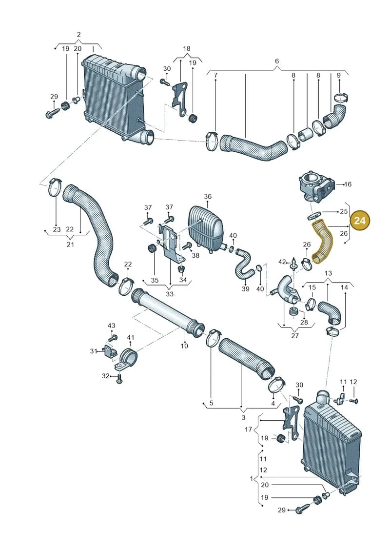 4H0145737AE — Audi A8 (2013-2018) diagram 771145440, position 24
