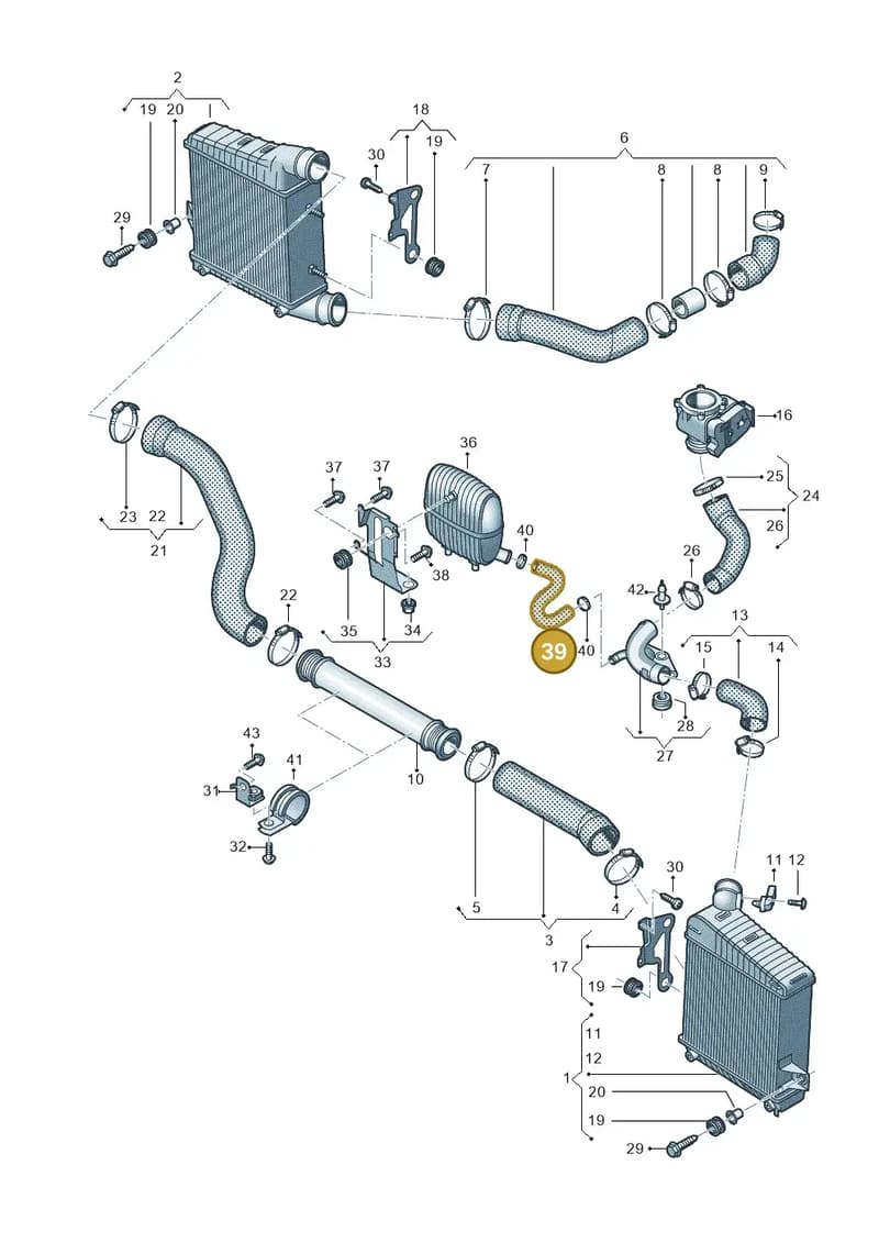 4H0145743B — Audi A8 (2013-2018) diagram 771145440, position 39