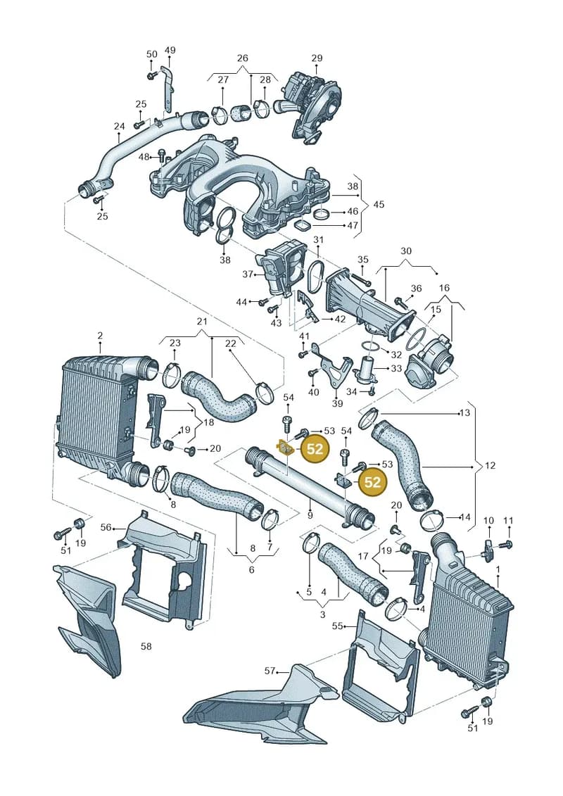 4H0145813B — Audi A8 (2013-2018) diagram 696145480, position 52