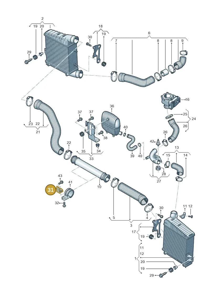 4H0145813B — Audi A8 (2013-2018) diagram 771145440, position 31