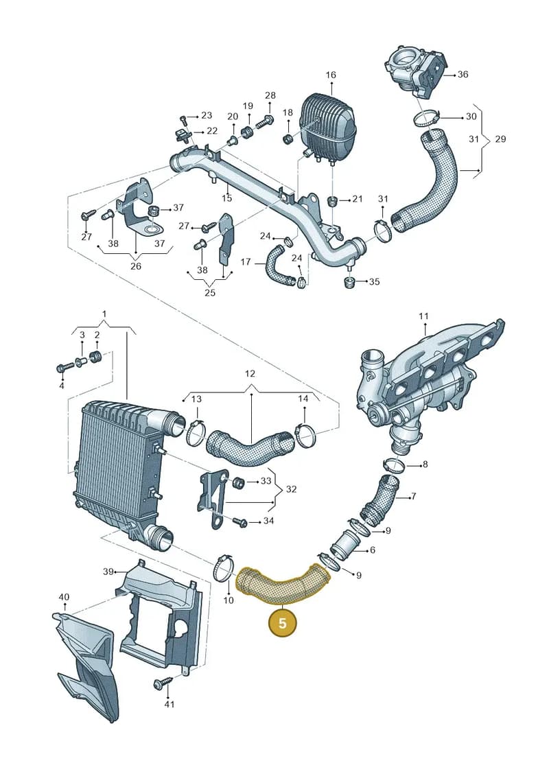 4H0145838H — Audi A8 (2013-2018) diagram 696145420, position 5