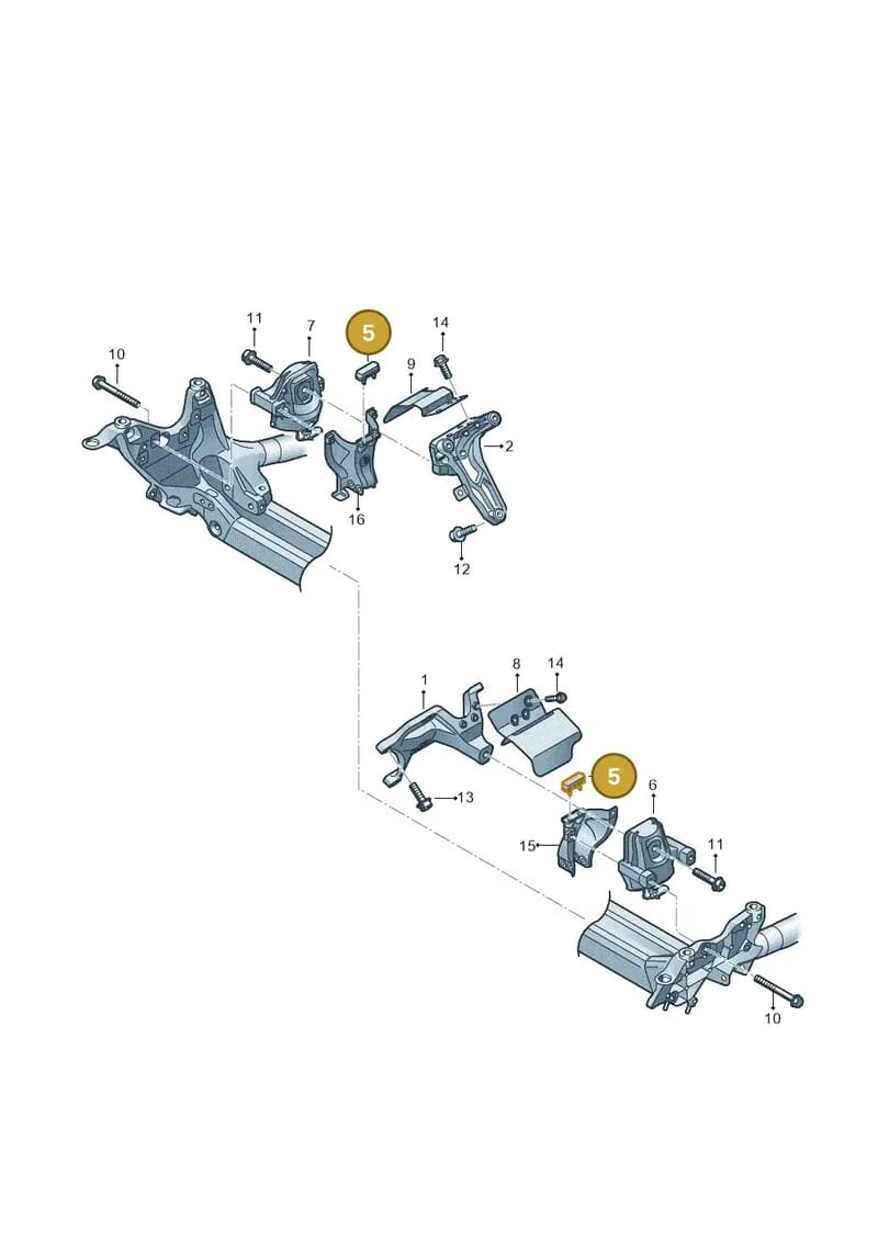 4H0199340B — Audi A7 Sportback (2014-2018) diagram 696199070, position 5