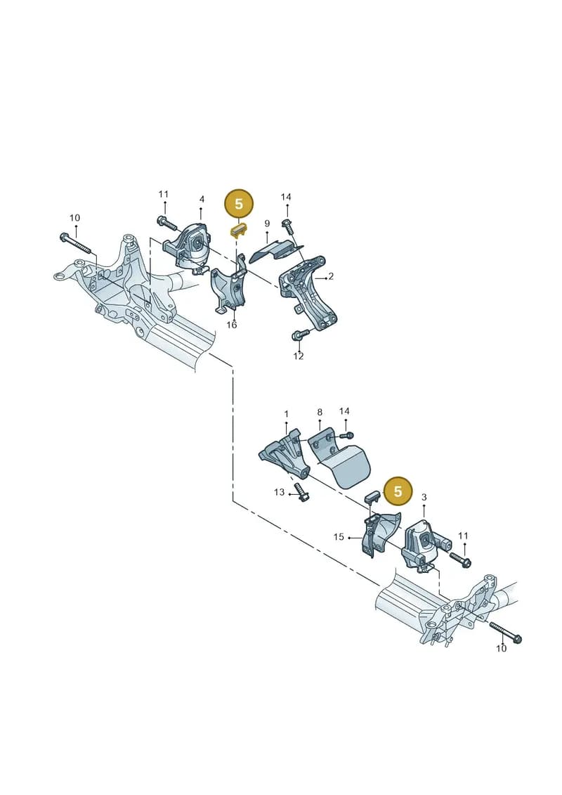 4H0199340B — Audi A8 (2013-2018) diagram 711199500, position 5