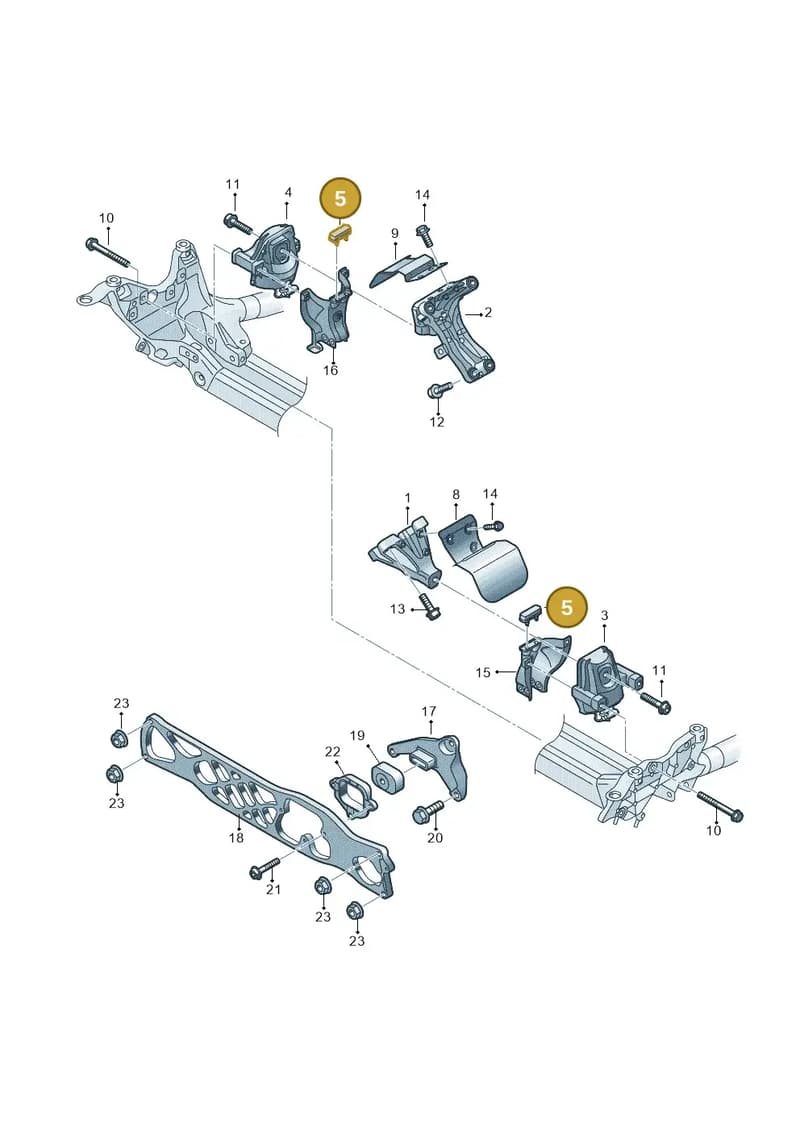 4H0199340B — Audi A7 Sportback (2014-2018) diagram 788199700, position 5