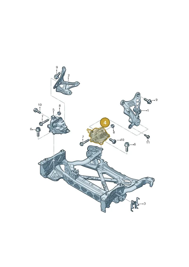 4H0199381CD — Audi A8 (2013-2018) diagram 696199400, position 4