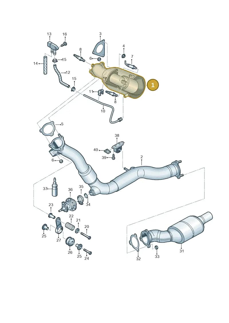 4H0254750FX — Audi Q5 qu. 2.0 TDI (2012-2017) diagram 696253580, position 1