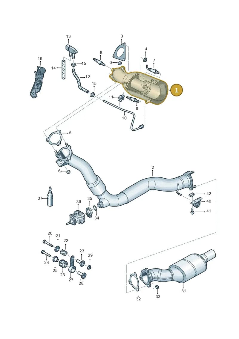 4H0254750FX — Audi A7 Sportback (2014-2018) diagram 798253680, position 1