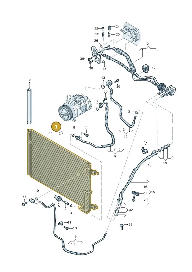 4H0260403J — Audi A8 (2013-2018) diagram 771260650, position 1