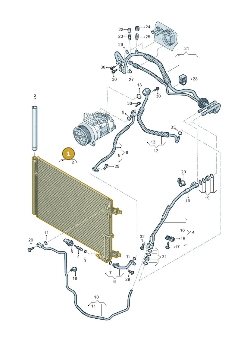 4H0260403L — Audi A8 (2013-2018) diagram 771260400, position 1