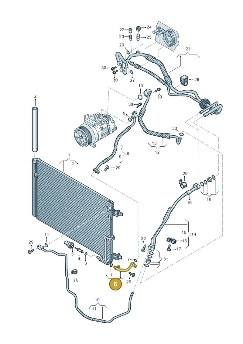 4H0260702B — Audi A8 (2013-2018) diagram 771260400, position 6