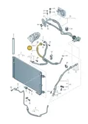 4H0260707AS Audi Refrigerant Line