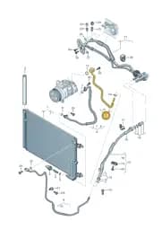 4H0260707BC Audi Refrigerant Line