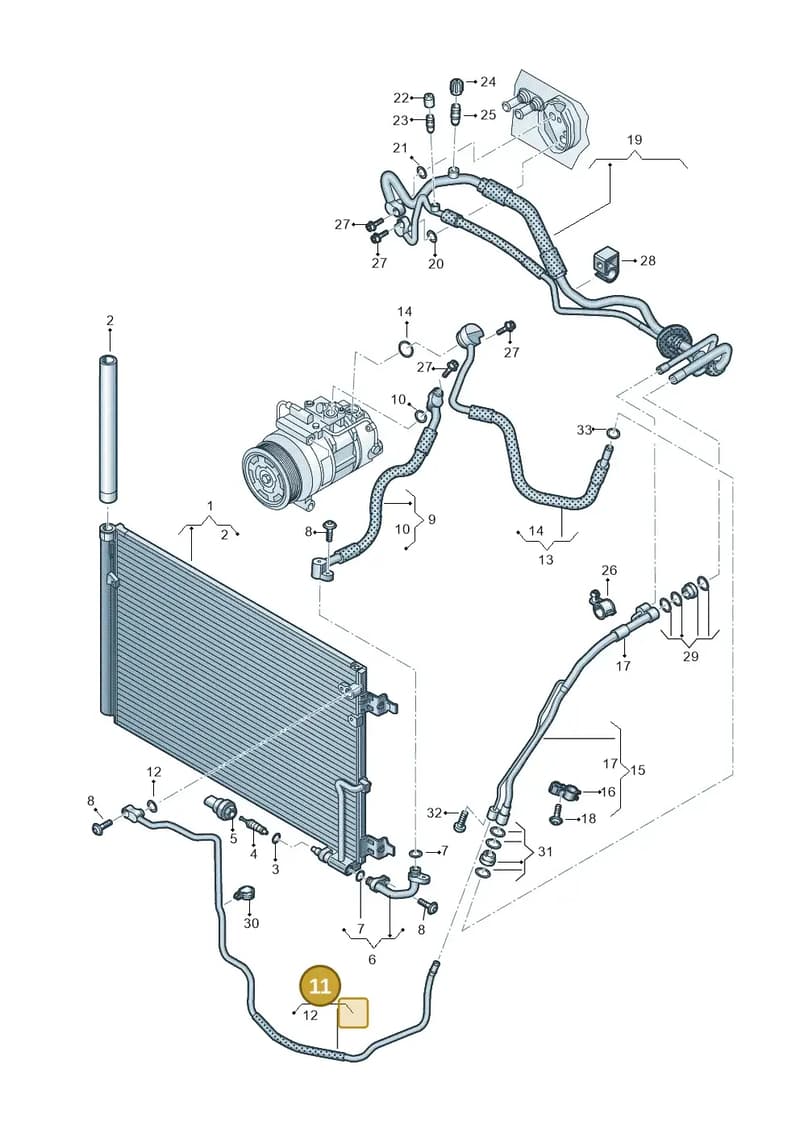 4H0260710AT — Audi A8 (2013-2018) diagram 771260450, position 11