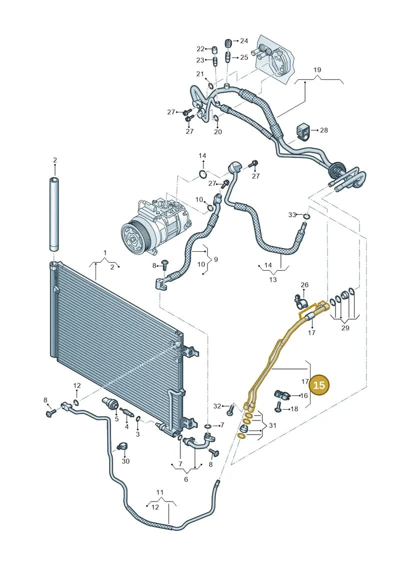 4H0260712M — Audi A8 (2013-2018) diagram 771260450, position 15