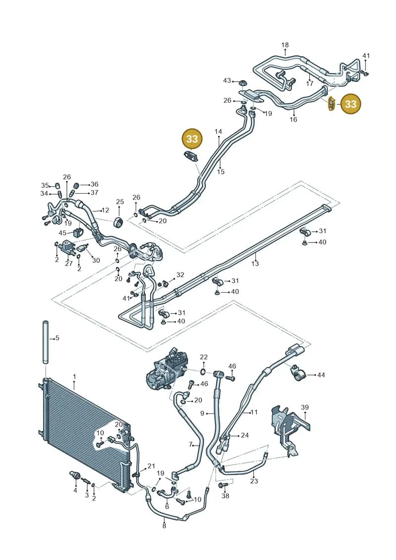 4H0260759E — Audi A8 (2013-2018) diagram 696260500, position 33