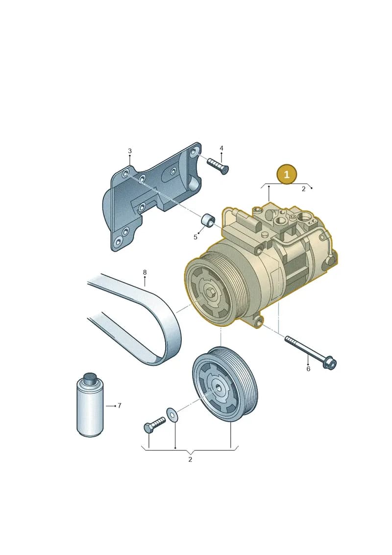 4H0260805D — Audi A8L qu. 3.0 TDI (2009-2014) diagram 291260400, position 1
