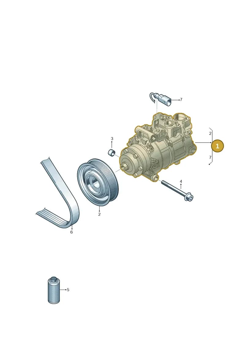 4H0260805D — Audi A8 (2013-2018) diagram 771260200, position 1