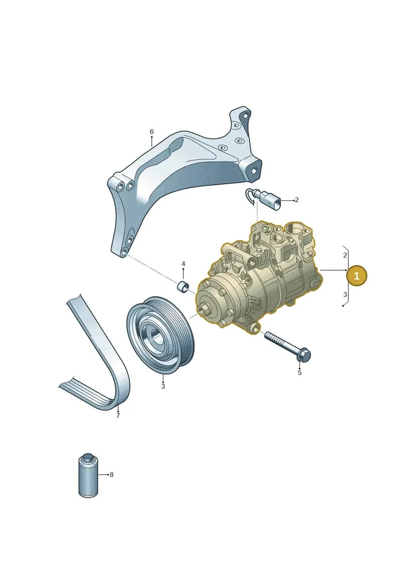 4H0260805 — Audi A8 (2013-2018) diagram 771260000, position 1
